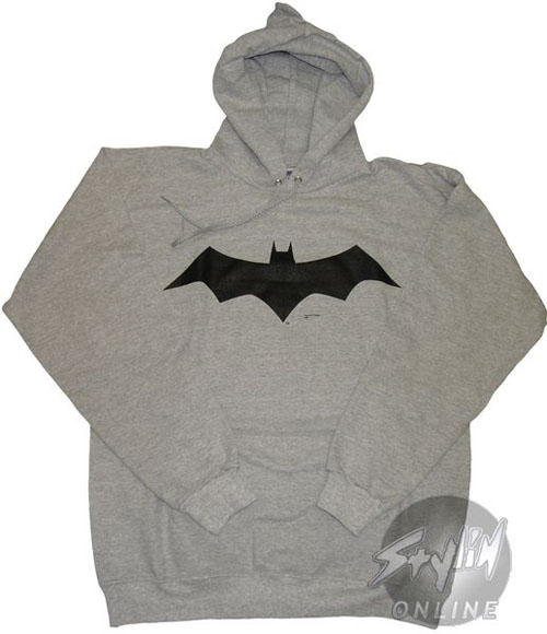comics batman dark knight animated logo small hoodie hooded sweatshirt